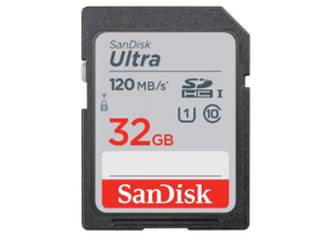 כרטיס זיכרון למצלמה Sandisk 32GB