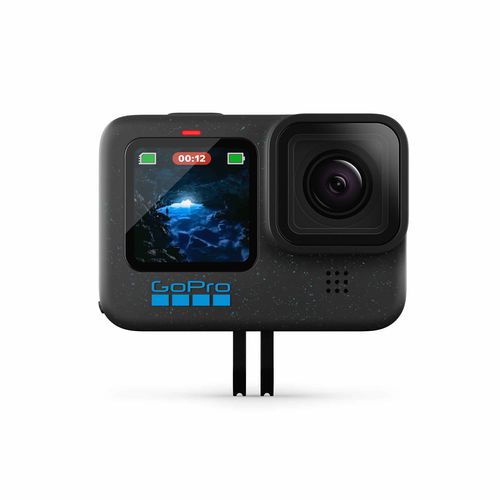 GoPro Hero 12 Black תצוגה קדמית עם תפס לאביזרים