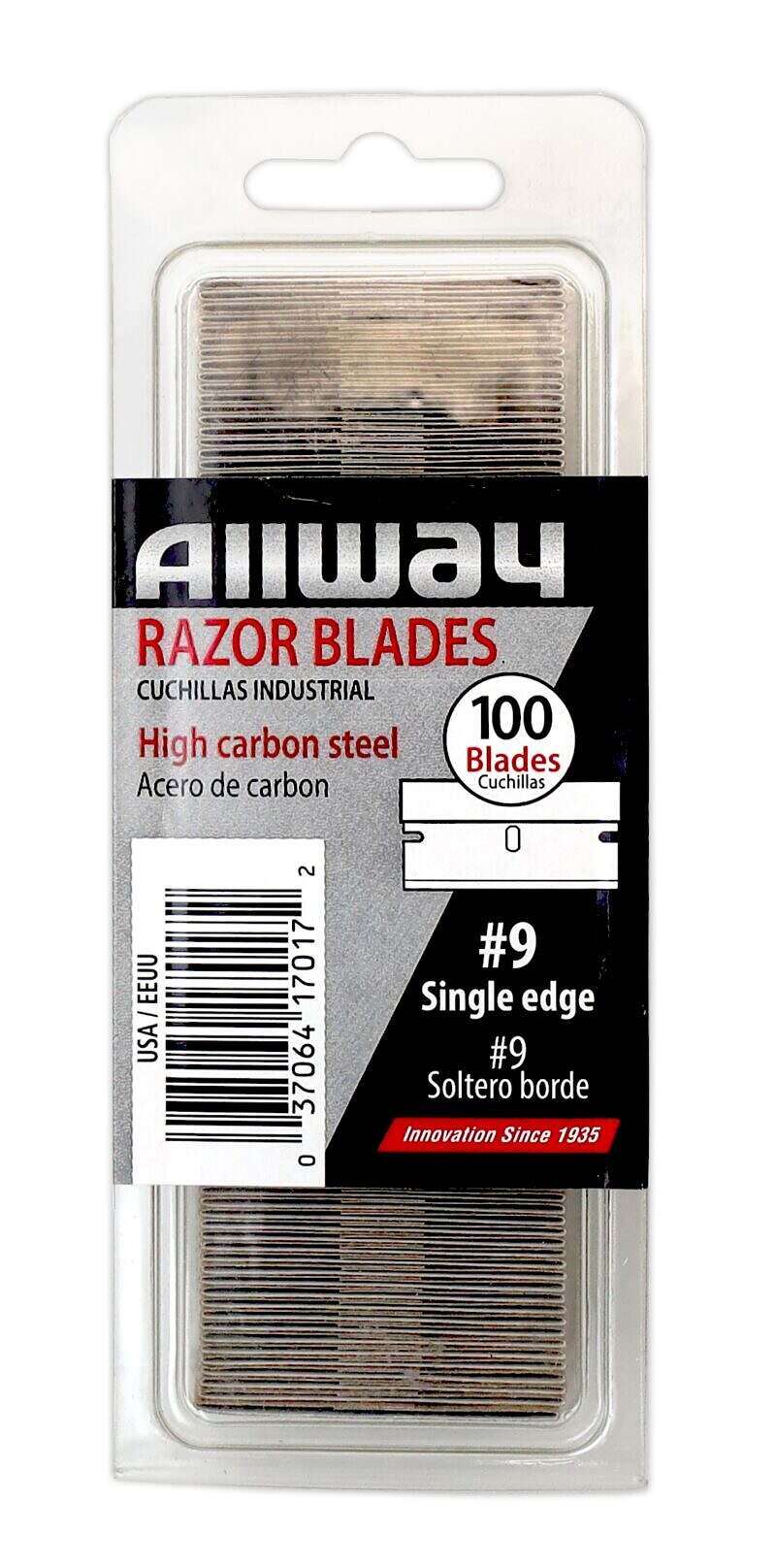 סט 100 להבים לגלס סקרייפר ALLWAY