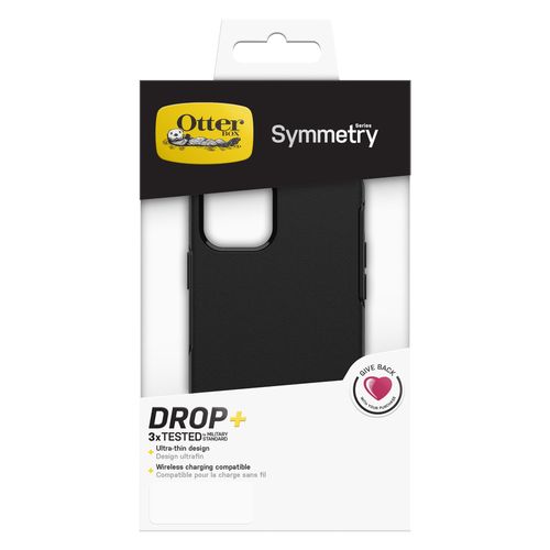 כיסוי OtterBox Symmetry שחור לאייפון 15 פרו מקס