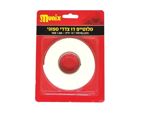 סלוטייפ דו-צדדי ספוגי 18 מ