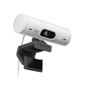 מצלמת רשת Logitech BRIO 500 – צבע לבן