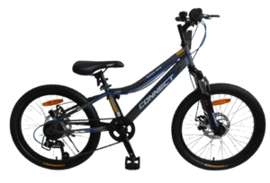 אופני הרים לילדים קונקט MTB במידה "20 עם 6 הילוכים, בלמי דיסק ובולם זעזועים קדמי - כחול