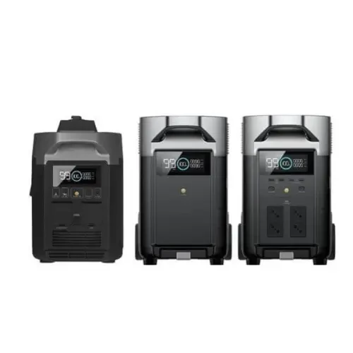 תחנת כוח ניידת קיט קיט ECOFLOW DELTA3600PRO + תא הרחבה + גנרטור חכם דגם DELTA3600PRO1EB1GEN יצרן ECOFLOW