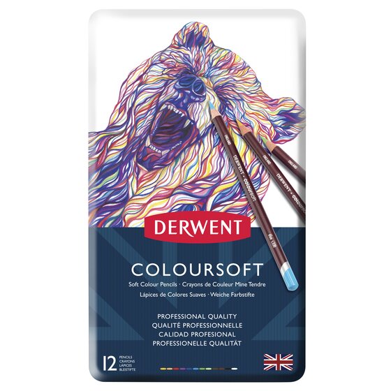 סט 12 עפרונות צבעוניים COLOURSOFT