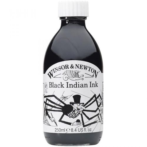 דיו שחור לציור Indian Ink (מגוון גדלים)