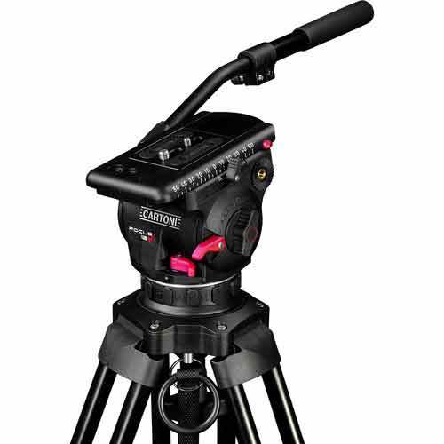 קיט חצובת עם ראש וידאו Cartoni Focus 12 Red Lock System רשמי