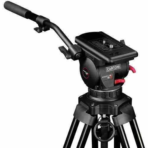 קיט חצובת עם ראש וידאו Cartoni Focus 12 Red Lock System רשמי