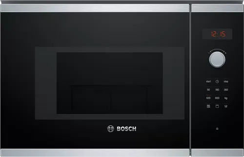 מיקרוגל בנוי דיגיטלי 20 ליטר משולב גריל Bosch Serie 4 BEL523MS0 800W - צבע שחור