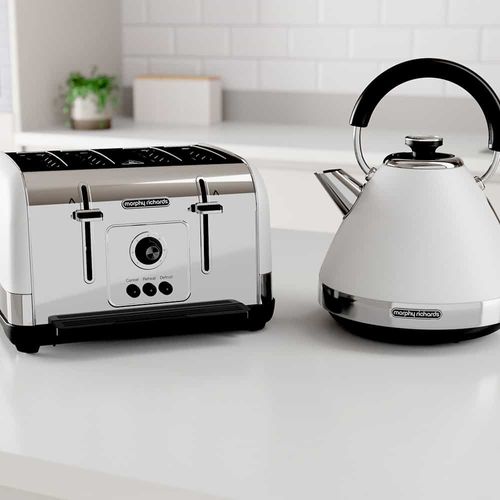מצנם טוסטר קופץ חשמלי 4 פרוסות Morphy Richards VENTURE לבן