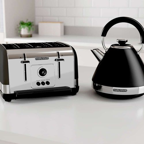 מצנם טוסטר קופץ חשמלי 4 פרוסות Morphy Richards VENTURE שחור