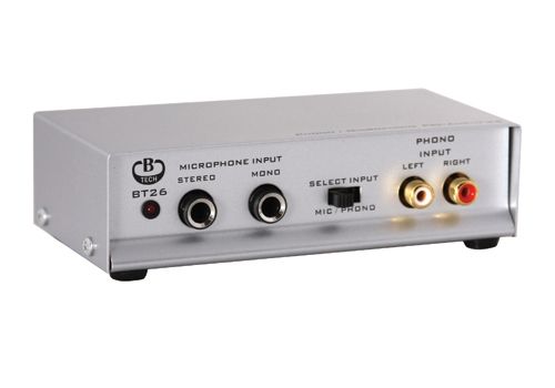 קדם מגבר לפטיפון ולמקרופונים דגם:B-TECH BT26