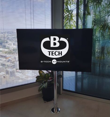 עמוד רצפתי לטלוויזיה 2 מ’ עם מתקן מסתובב BT7850-200BSXL – מבית B-Tech