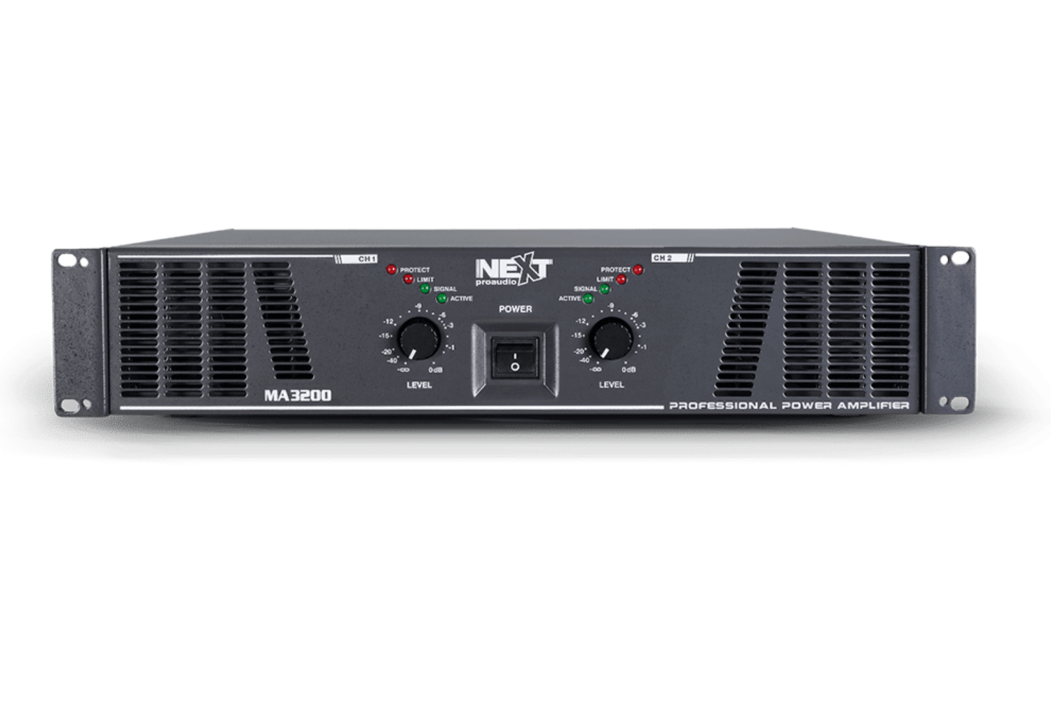 מגבר כח 2 ערוצים מקצועי 2Ω  2X1600W  דגם NEXT MA3200