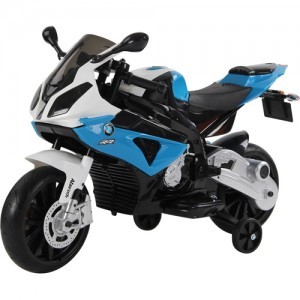 אופנוע ממונע חשמלי 12v BMW עם גלגלי עזר