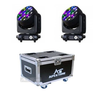 זוג פנסים חכמים 12*40W כולל קייס מבית Apextone