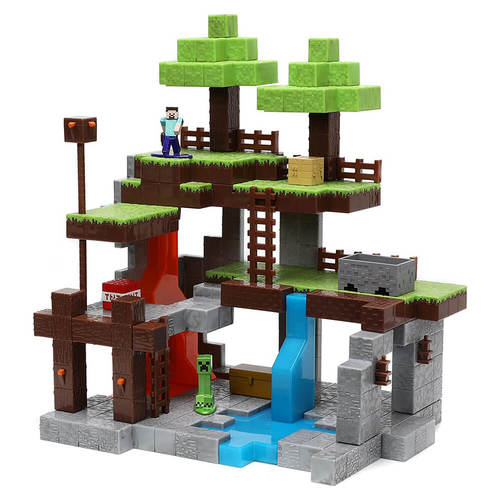 משחק הבניה מבנה גדול עם 2 דמויות - 32852 Jada Mincraft
