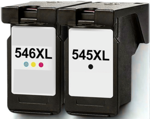 זוג ראשי דיו תואמים שחור וצבעוני  PG545XL + CL546XL