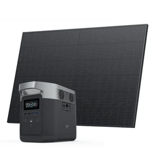 קיט סולארי ECOFLOW - תחנת כח DELTA1300 קיבולת 1.27Kwh -הספק 1.8KW + פאנל סולארי קשיח משוריין 400W דגם EF DELTA1300 + 400WFIX יצרן ECOFLOW