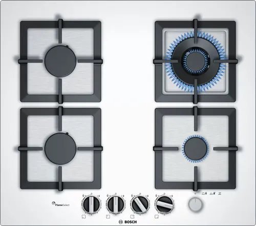 כיריים גז 4 להבות בישול Bosch Serie 6 PPH6A2M20Y FlameSelect