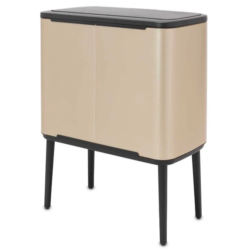 פח אשפה למטבח ברבנטיה BO brabantia טאץ הפח עם הרגליים 36 ליטר צבע זהב מטאלי / שמפניה מקט Y-304583 - עולם הפרזול 03