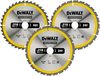 סט להבים מסור עגול דיוולט דגם Dewalt D65509 (3 חלקים)