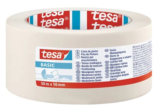מסקינג טייפ מקצועי TESA (גרמניה) , רוחב 50 מ"מ