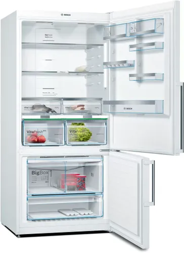 מקרר 2 דלתות מקפיא תחתון 617 ליטר Bosch KGN86AW31L - צבע לבן