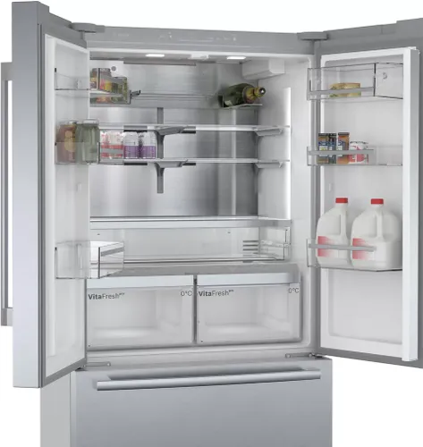 מקרר 3 דלתות מקפיא תחתון 541 ליטר Bosch No-Frost KFF96PIEP - צבע נירוסטה