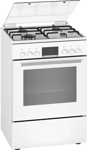 תנור משולב כיריים בוש מדגם Bosch HXR39IH20Y לבן