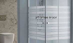 מקלחון חזית קבוע ודלת דגם דרבי 50, מידה 108 עד 144 סמ