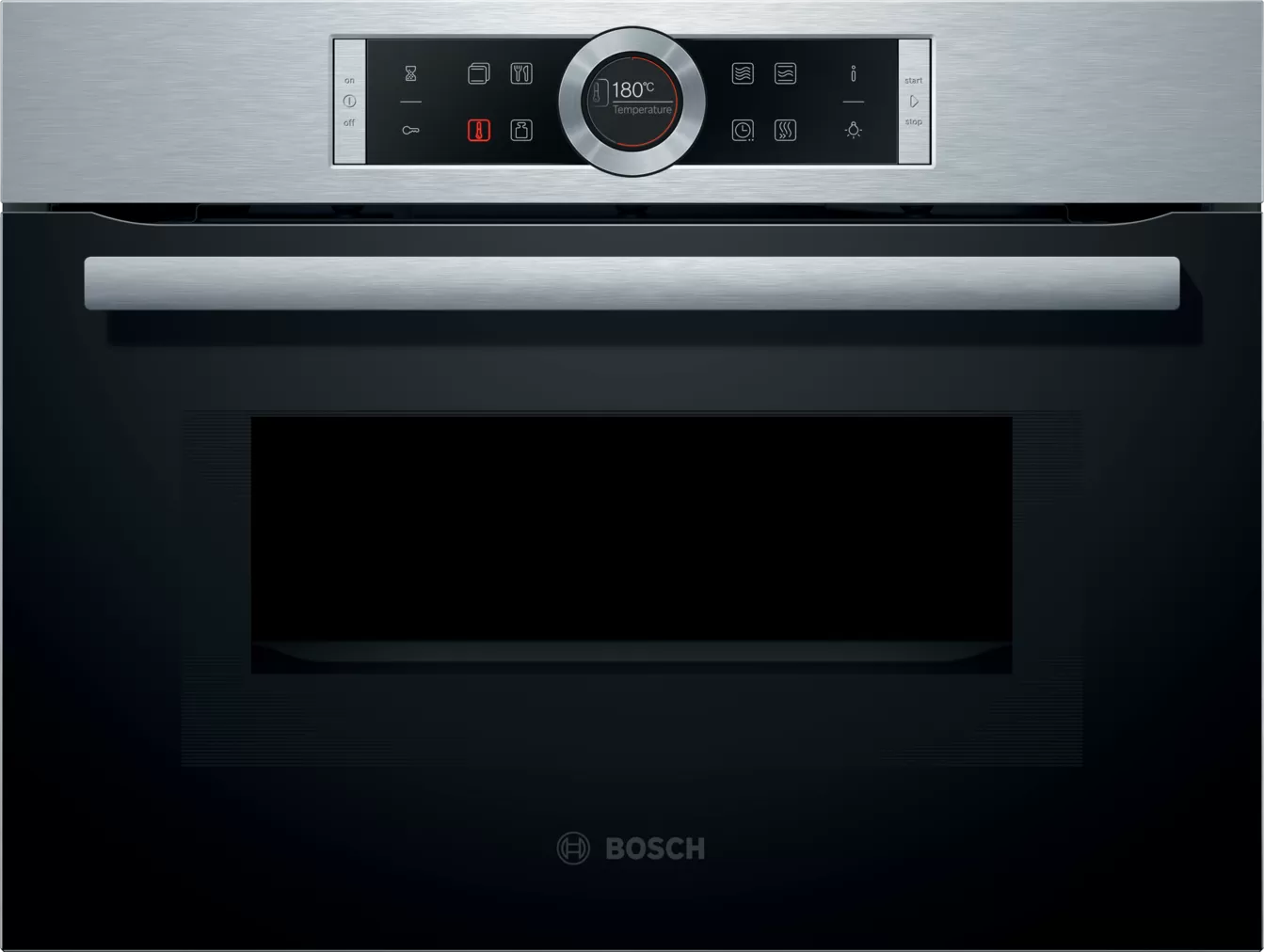 תנור בנוי 45 ליטר משולב מיקרוגל נירוסטה Bosch CMG633BS1 בוש