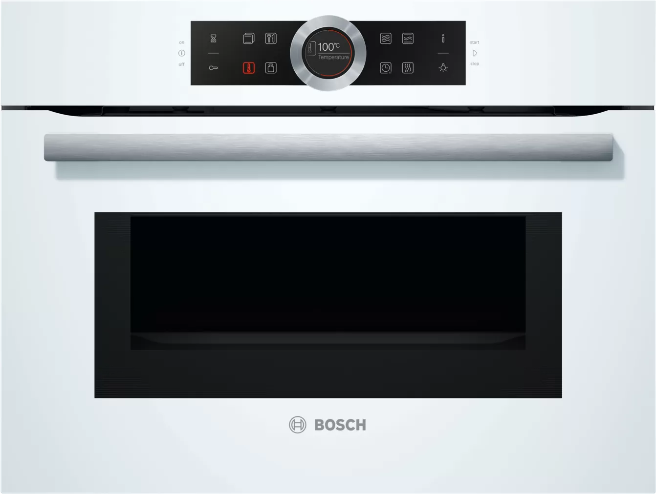 תנור בנוי 45 ליטר משולב מיקרוגל לבן Bosch CMG633BW1 בוש