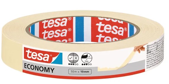 מסקינג טייפ מקצועי TESA (גרמניה) , רוחב 19 מ"מ