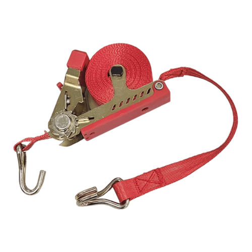 ראצ'ט מתקפל אדום עם גיר למשאית באורך 4.5 מטר