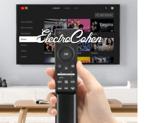 שלט חכם אוניברסלי תואם samsung  qled 4k 8k netflix דגם ELECTRO-SAMSUNG ללא מיקרופון 