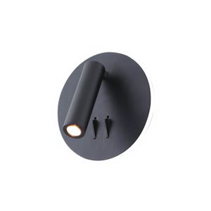 מנורת קיר 6+3W NIVA-שחור semicom
