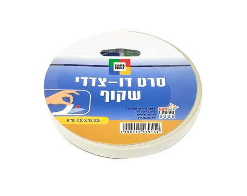 סרט דו-צדדי שקוף רוחב 12 מ