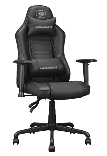 כיסא גיימינג COUGAR Fusion S Black שחור - מבט אלכסוני