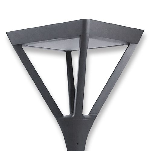 תאורת גינה לד 60W מרובע, קוטר עמוד 60 מ''מ bridgeLUX יורולוקס 
