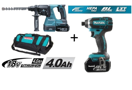 סט 18V פטישון ללא פחמים+אימפקט MAKITA DLX2167