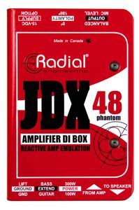 קופסת DI אקטיבי לחיבור מגבר גיטרה Radial JDX48