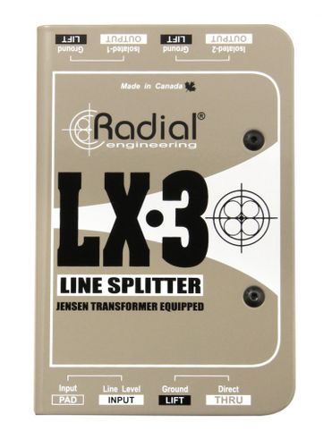 מפצל סיגנל Line ל-3 יציאות Radial LX-3