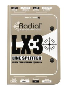 מפצל סיגנל Line ל-3 יציאות Radial LX-3