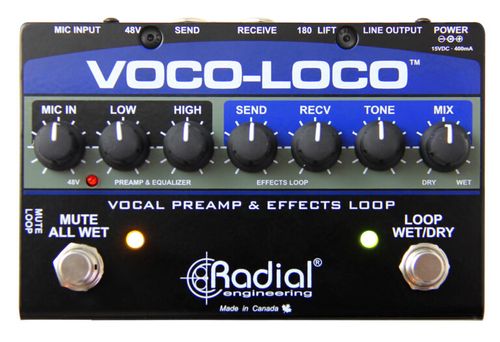 ממשק אפקט גיטרה למיקרופון Radial Voco-Loco