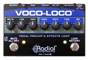 ממשק אפקט גיטרה למיקרופון Radial Voco-Loco