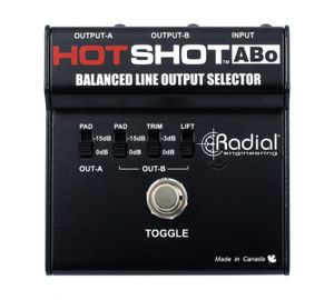 בורר מיקרופון לשתי יציאות Radial HotShot ABo***