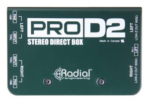 קופסת DI דו ערוצי פאסיבי Radial ProD2