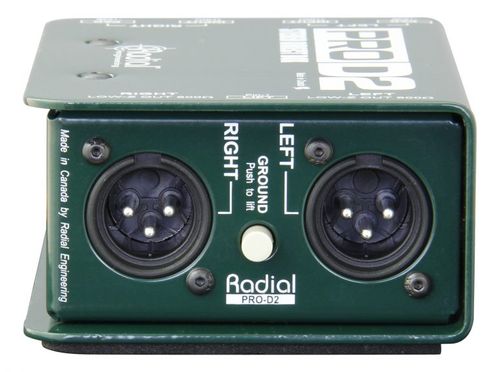 קופסת DI דו ערוצי פאסיבי Radial ProD2