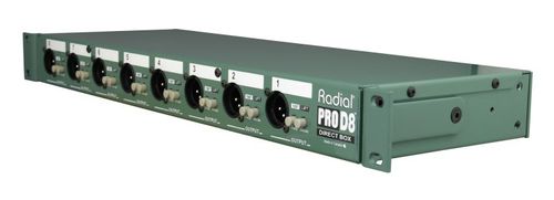 קופסת DI פאסיבי 8 ערוצים ''19  Radial ProD8